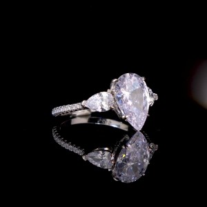 925 Sterling Silver Pear Cut Teardrop Zircon Ring 70200373 925 Sterling Silver Pear Cut Teardrop Zircon Ring 70200373