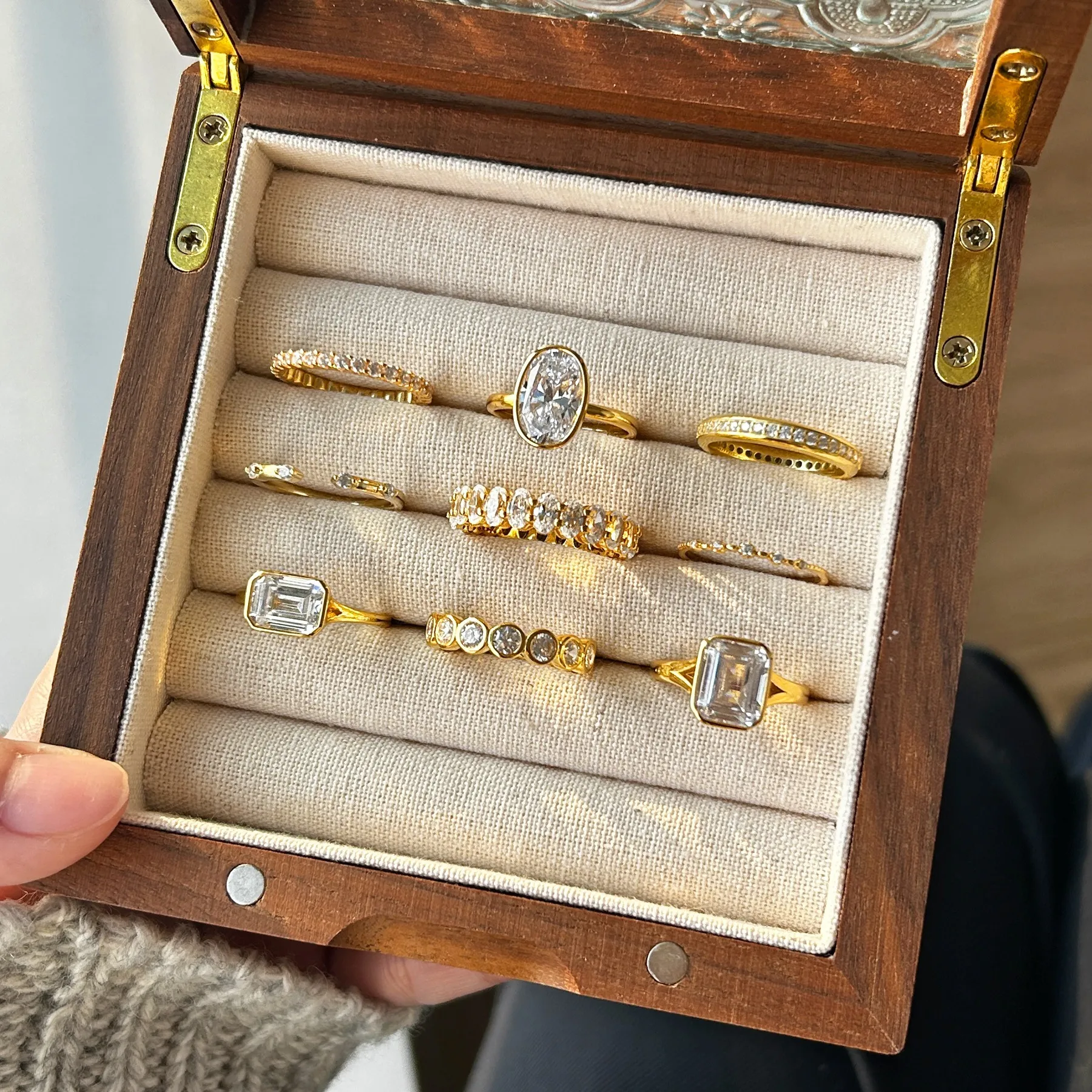 925 Sterling Silver Bezel-Set Emerald-Cut Ring 70200384 - image4