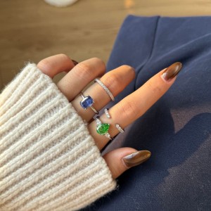 925 Sterling Silver Tanzanite Blue Cushion Solitaire Ring 70200387 925 Sterling Silver Tanzanite Blue Cushion Solitaire Ring 70200387