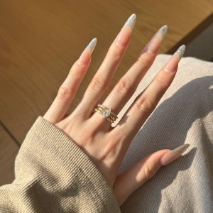 925 Sterling Silver Marquise Zirconia Solitaire Stacking Ring 70200394 925 Sterling Silver Marquise Zirconia Solitaire Stacking Ring 70200394