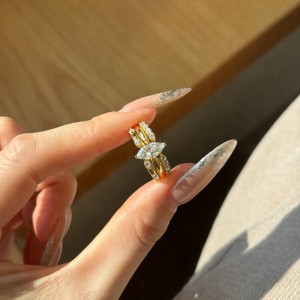 925 Sterling Silver Marquise Zirconia Solitaire Stacking Ring 70200394 925 Sterling Silver Marquise Zirconia Solitaire Stacking Ring 70200394