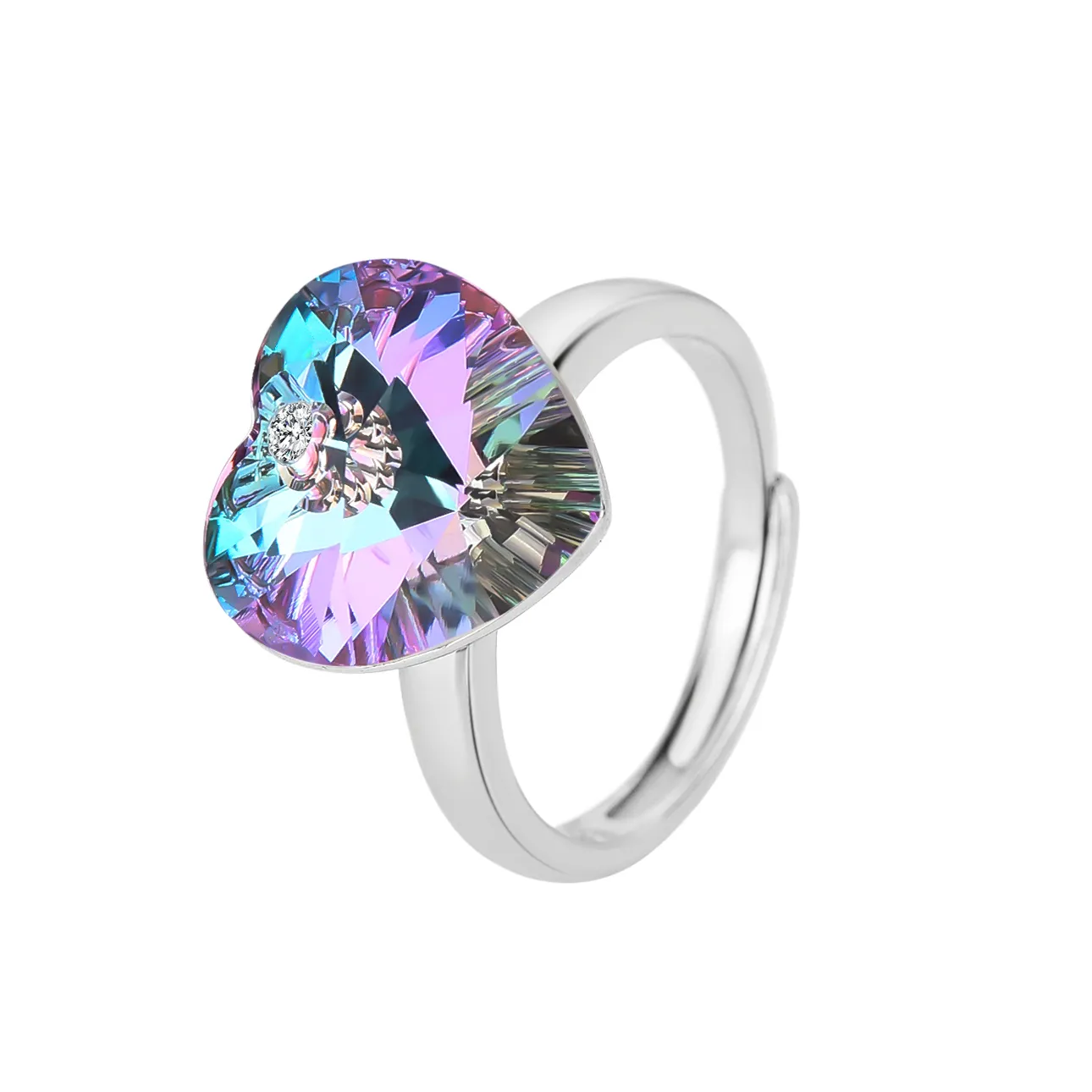 Austrian Crystal Love Heart Ring 70300001