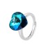 Austrian Crystal Love Heart Ring 70300001