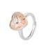 Austrian Crystal Love Heart Ring 70300001