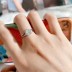 Silver Cubic Zirconia Heart Ring 70300003