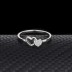 Silver Cubic Zirconia Heart Ring 70300004