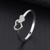 Silver Cubic Zirconia Heart Ring 70300004