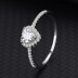 Silver Cubic Zirconia Heart Ring 70300008