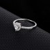 Silver Cubic Zirconia Heart Ring 70300008