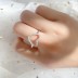 Silver Cubic Zirconia Heart Ring 70300010
