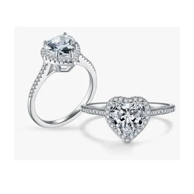 Sterling Silver Zirconia Heart Rings 70300011