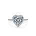 Sterling Silver Zirconia Heart Rings 70300011