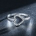 Sterling Silver Zirconia Heart Rings 70300013