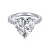 925 Sterling Silver Zirconia 8*8 Love Heart Rings 70300015