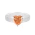 High Carbon Zirconia Heart Crystal Band Ring 70300020
