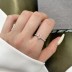 925 Sterling Silver Zirconia Pink Heart Rings 70300022