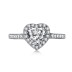 Love Heart Zirconia Wedding Party Ring 70300023