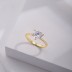 Plump Heart Zirconia Wedding Party Ring 70300024