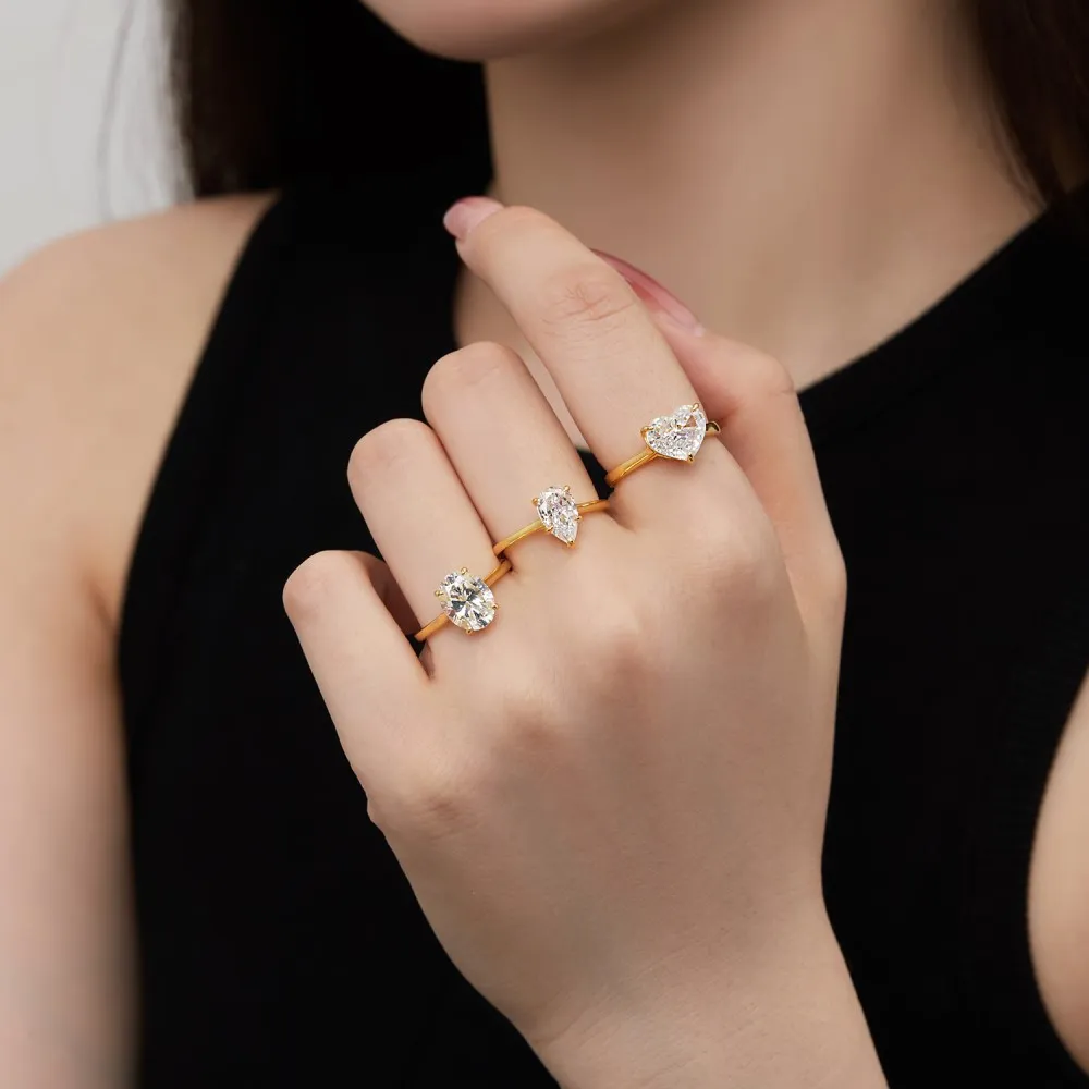 8A Zirconia Heart Wedding Party Ring 70300025 - image1