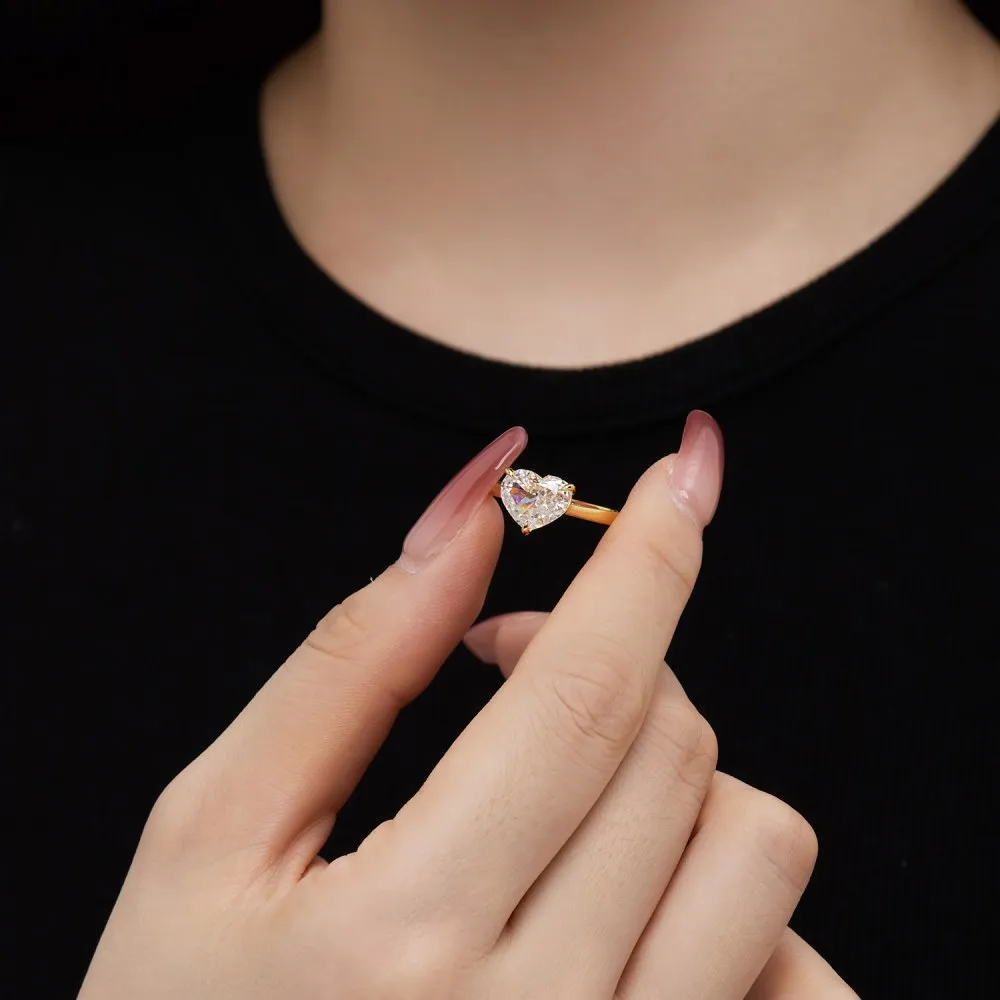 8A Zirconia Heart Wedding Party Ring 70300025 - image2