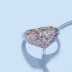 Rainbow Zirconia Heart Wedding Party Ring 70300026