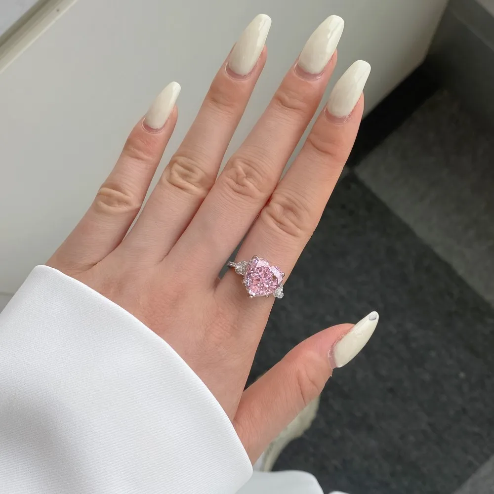 8A Zirconia Heart Wedding Party Ring 70300027 - image2