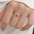 Red Zirconia Heart Wedding Party Ring 70300029