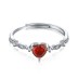 Red Zirconia Heart Wedding Party Ring 70300029