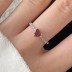 Red Zirconia Heart Wedding Party Ring 70300029