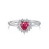 Vintage Zirconia Heart Wedding Party Ring 70300031