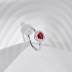 Vintage Zirconia Heart Wedding Party Ring 70300031