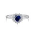 Vintage Zirconia Heart Wedding Party Ring 70300031