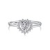 Vintage Zirconia Heart Wedding Party Ring 70300031