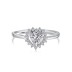 Vintage Zirconia Heart Wedding Party Ring 70300031