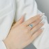 Lab Opal Zirconia Heart Promise Ring 70300033