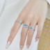 Lab Opal Zirconia Heart Promise Ring 70300033