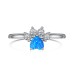 Lab Opal Zirconia Heart Promise Ring 70300034