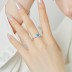 Lab Opal Zirconia Heart Promise Ring 70300034