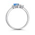 Lab Opal Zirconia Heart Promise Ring 70300034