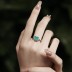 Vintage Paraiba Zirconia Heart Party Ring 70300035