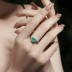 Vintage Paraiba Zirconia Heart Party Ring 70300035