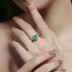 Vintage Paraiba Zirconia Heart Party Ring 70300035