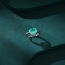 Vintage Paraiba Zirconia Heart Party Ring 70300035