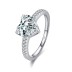 Sparkle Heart Zirconia Wedding Party Ring 70300039