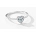 Tiny Heart Zirconia Wedding Party Ring 70300040