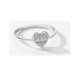 Tiny Heart Zirconia Wedding Party Ring 70300041