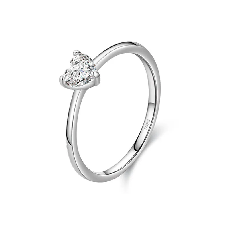 Tiny Heart Zirconia Wedding Party Ring 70300042 - image2