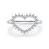 Geometric Heart Zirconia Wedding Party Ring 70300043
