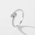 Double Hearts Zirconia Wedding Party Ring 70300045