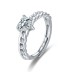 Chain Hearts Zirconia Wedding Party Ring 70300046
